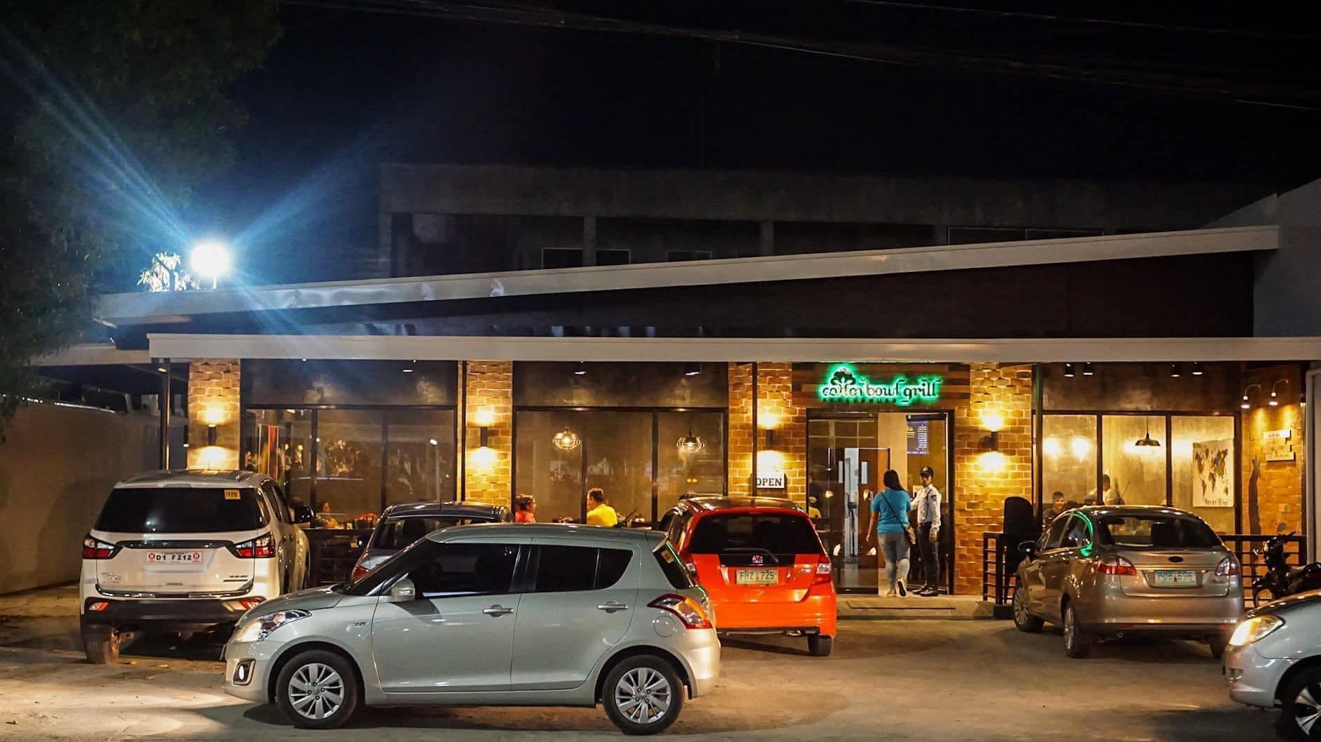 Cotton Bowl Grill and Steak House exterior at night