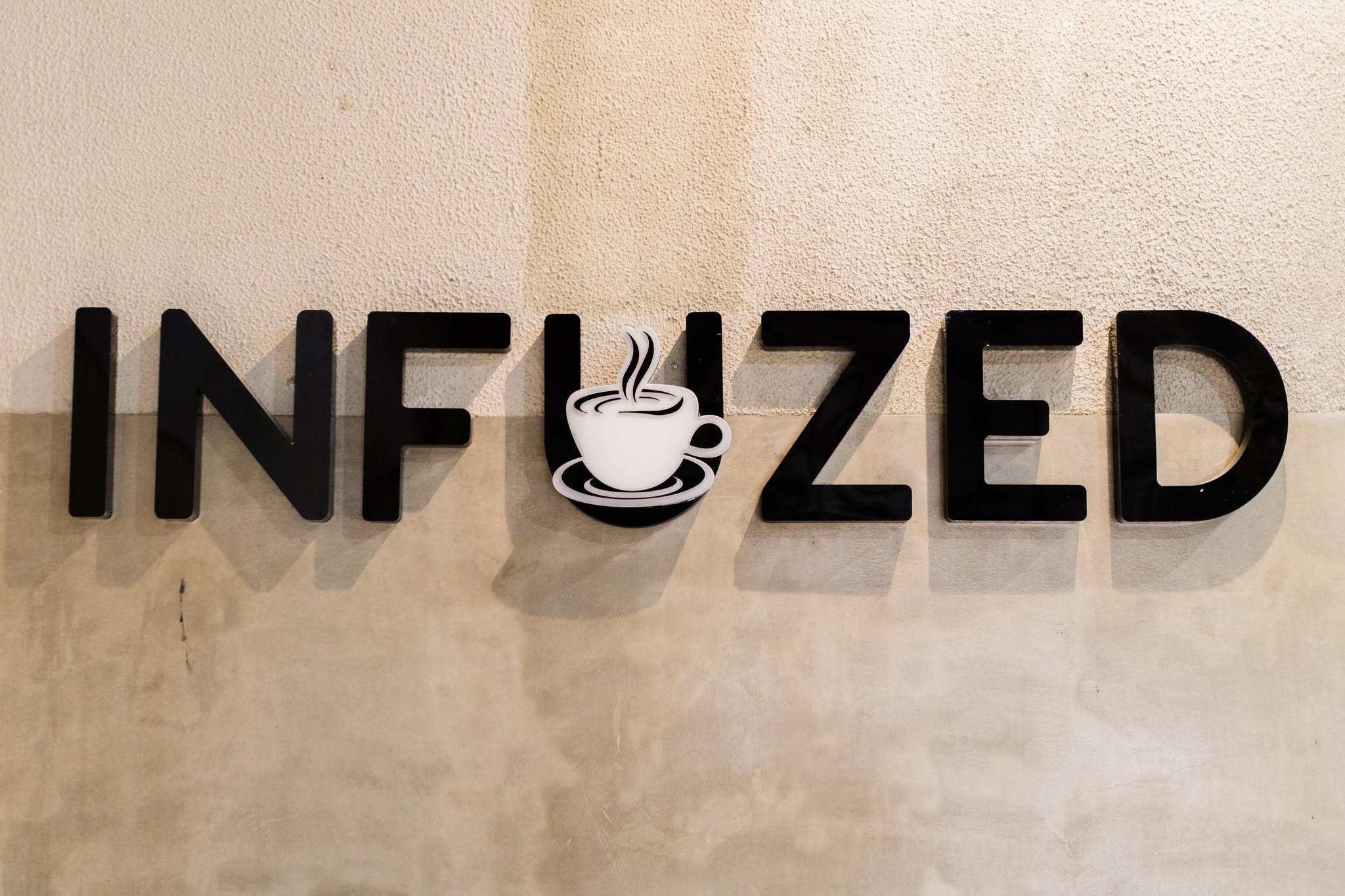 Infuzed Cafe Blends sign