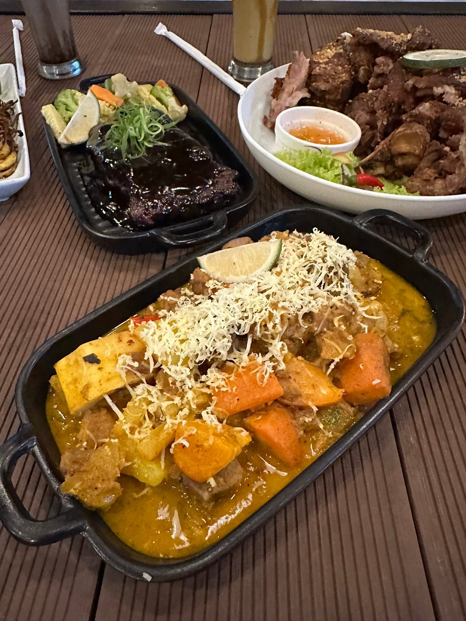 Selection of hearty dishes served at J-Hills