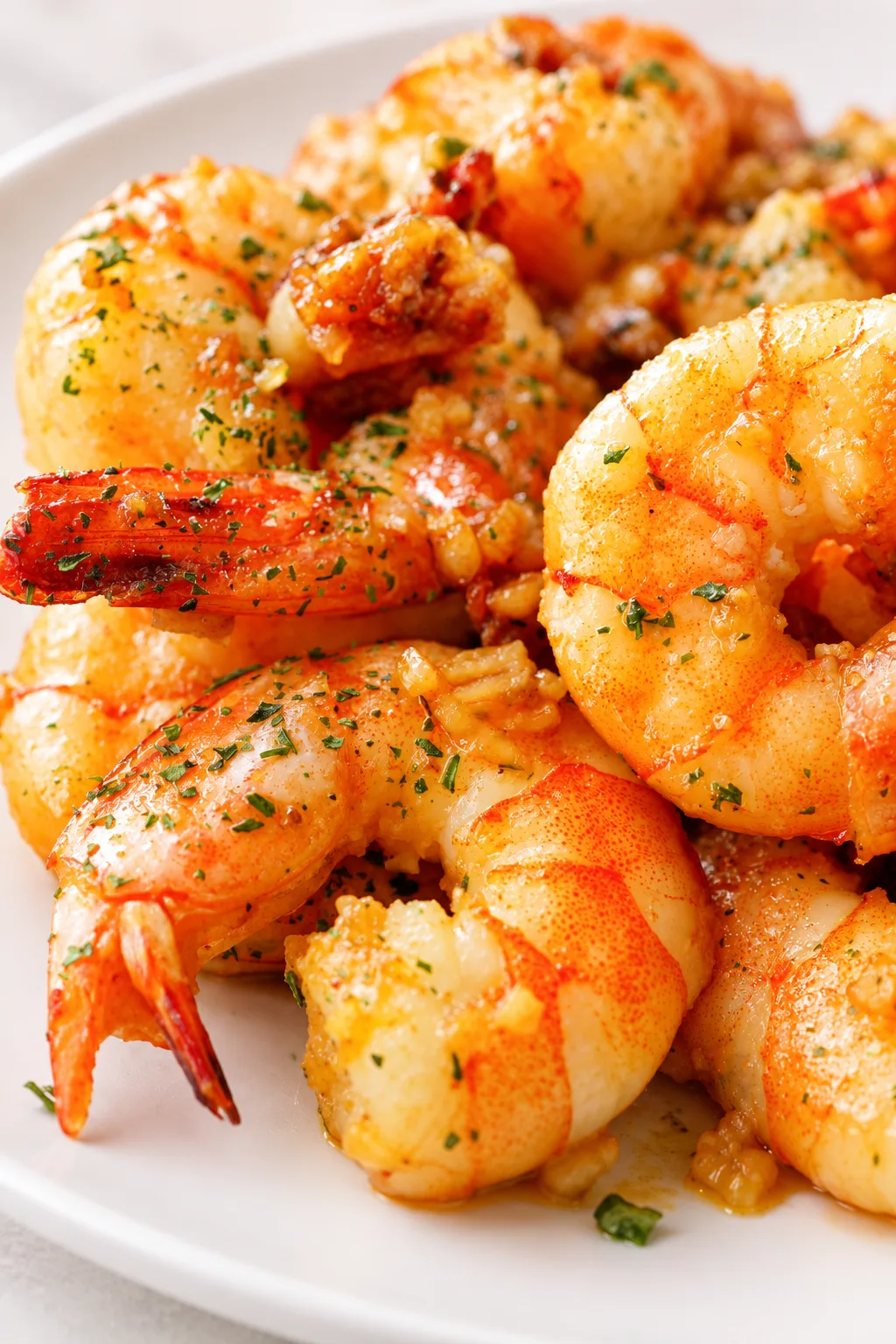 Shrimp with garlic and herbs