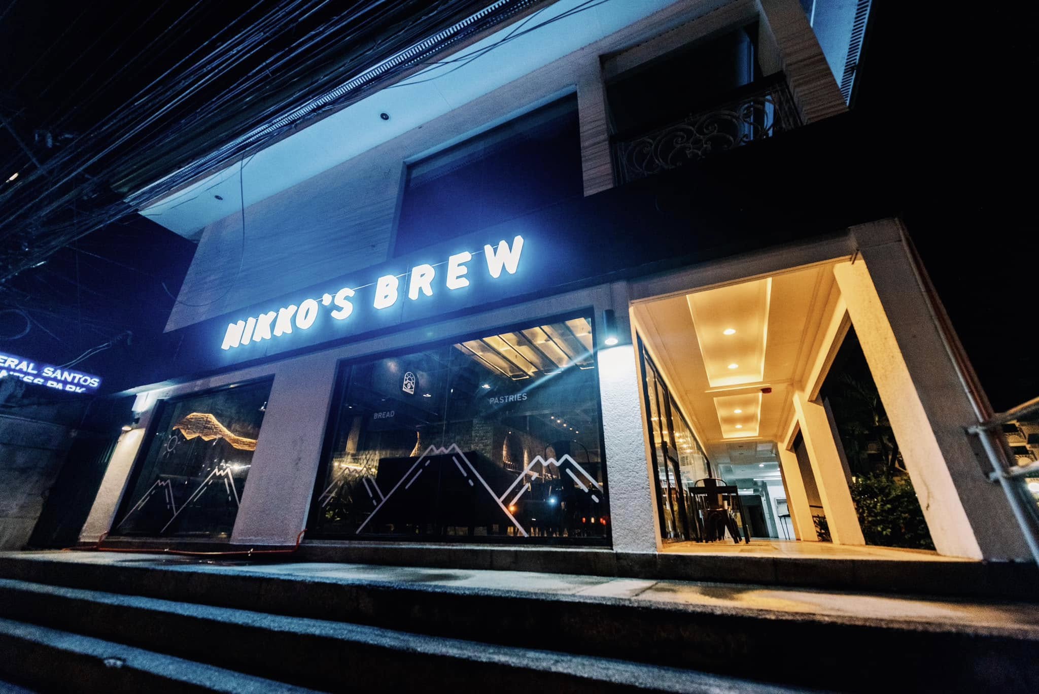 Nikko's Brew exterior and illuminated storefront in General Santos City
