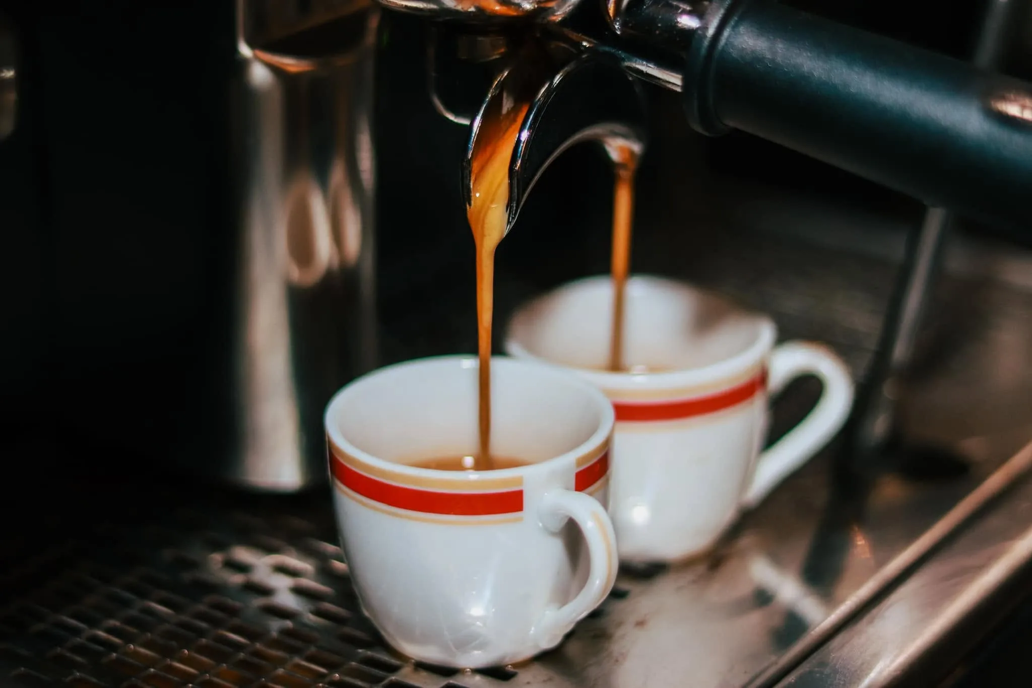 Espresso being prepared at Nikko's Brew