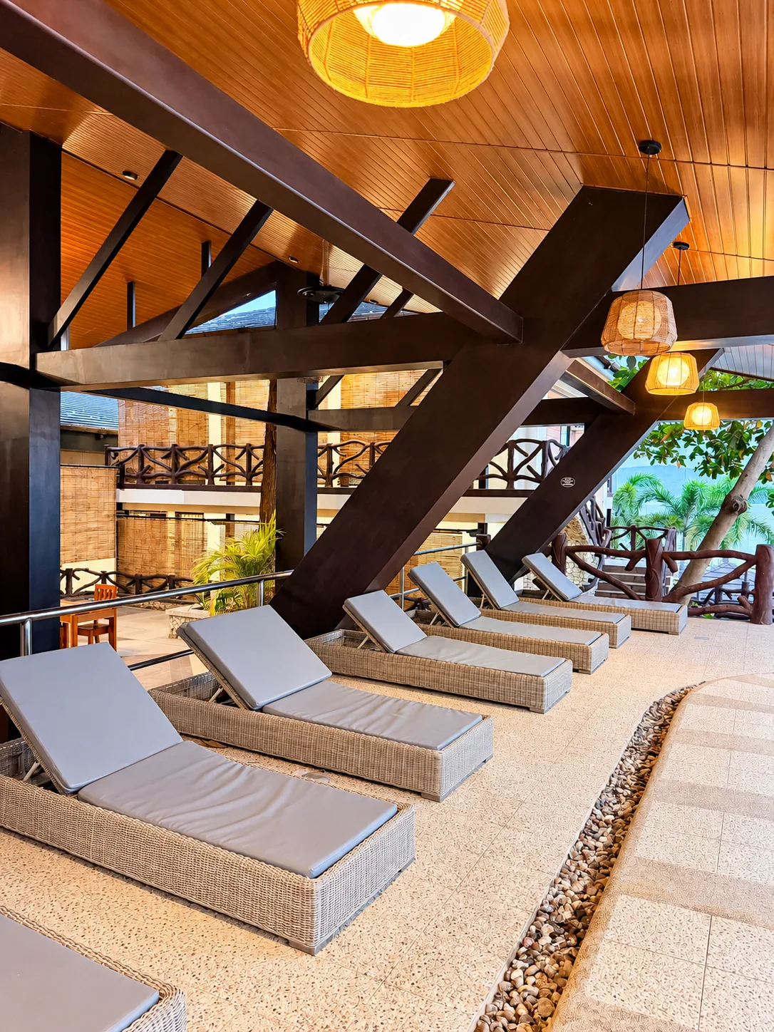 Lounge area at Seascape View Resort